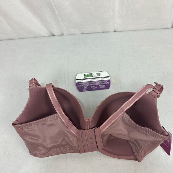 Fit For Me Fruit Of The Loom Plus Size Silky Smooth T Shirt Bra Plum 42G - Picture 7 of 7